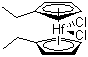 Bis(ethylcyclopentadienyl)hafnium(IV) dichloride molecular structure (CAS 78205-93-3)
