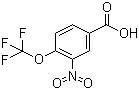 结构式 CAS# 784-77-0, 3-硝基-4-三氟甲氧基苯甲酸