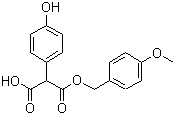 2-(4-Hydroxyphenyl)propanedioic acid 1-[(4-methoxyphenyl)methyl] ester molecular structure (CAS 78641-40-4)