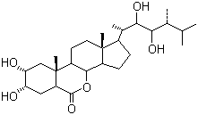 structure of CAS# 78821-43-9, Epibrassinolide;22R,23R,24R-2a,3a,22,23-Tetrahydroxy-B-homo-7-oxa-5a-ergostan-6-one; 24-Epibrassinolide
