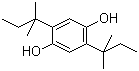 结构式 CAS# 79-74-3, 2,5-二叔戊基氢醌; 2,5-双(1,1-二甲基丙基)-1,4-苯二醇