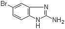 结构式 CAS# 791595-74-9, 5-溴-1H-苯并咪唑-2-胺