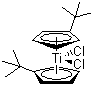 structure of CAS# 79269-71-9, Bis(tert-butylcyclopentadienyl)titanium dichloride