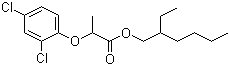 结构式 CAS# 79270-78-3, 2,4-DP 异辛酯; 2-(2,4-二氯苯氧基)丙酸 2-乙基己基酯