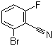 结构式 CAS# 79544-27-7, 2-溴-6-氟苯腈; 2-氟-6-溴苯腈