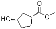 结构式 CAS# 79598-73-5, 顺式-3-羟基环戊烷羧酸甲酯