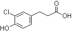 结构式 CAS# 79669-18-4, 3-氯-4-羟基苯丙酸