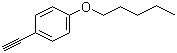structure of CAS# 79887-16-4, 1-Eth-1-ynyl-4-(pentyloxy)benzene;4-n-Pentylphenylacetylene