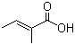 structure of CAS# 80-59-1, Tiglic acid;(E)-2-Methylbut-2-enoic acid; alpha-Methylcrotonic acid; trans-2,3-Dimethylacrylic acid; trans-2-Methyl crotonic acid