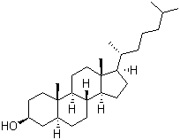 结构式 CAS# 80-97-7, 二氢胆固醇; 胆甾烷醇
