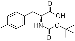 structure of CAS# 80102-26-7, Boc-4-methyl-L-phenylalanine;Boc-p-Me-Phe-OH; Boc-Phe(4-Me)-OH; Boc-L-4-Methylphe; tert-Butoxycarbonyl-L-4-methylphenylalanine