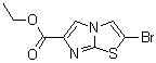 structure of CAS# 80353-98-6, 2-Bromoimidazo[2,1-b]thiazole-6-carboxylic acid ethyl ester