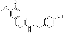 结构式 CAS# 80510-09-4, 顺式-N-阿魏酰酪胺