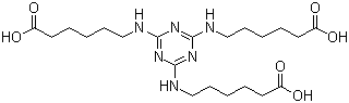 结构式 CAS# 80584-91-4, 2,4,6-三(氨基己酸基)-1,3,5-三嗪