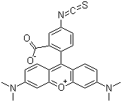 结构式 CAS# 80724-19-2, 四甲基罗丹明-5-异硫氰酸酯