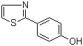 structure of CAS# 81015-49-8, 4-(2-Thiazolyl)phenol;4-(1,3-Thiazol-2-yl)phenol