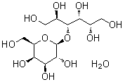 结构式 CAS# 81025-04-9, 乳糖醇一水合物
