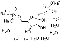结构式 CAS# 81028-91-3, 1,6-二磷酸果糖三钠盐(八水合物)