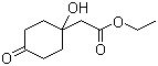 structure of CAS# 81053-18-1, 1-Hydroxy-4-oxocyclohexaneacetic acid ethyl ester