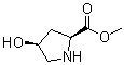 结构式 CAS# 81102-38-7, 顺式-4-羟基-L-脯氨酸甲酯