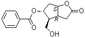 structure of CAS# 81244-64-6, (3aalpha,4alpha,5beta,6aalpha)-(±)-5-(Benzoyloxy)hexahydro-4-(hydroxymethyl)-2H-cyclopenta[b]furan-2-one;[4-(hydroxymethyl)-2-oxo-3,3a,4,5,6,6a-hexahydrocyclopenta[b]furan-5-yl] benzoate