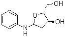 structure of CAS# 81366-70-3, 2-Deoxy-N-phenyl-D-erytho-pentofuranosylamine