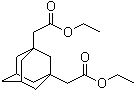 structure of CAS# 81657-07-0, Diethyl adamantane-1,3-diacetate;Tricyclo[3.3.1.1(3,7)]decane-1,3-diacetic acid diethyl ester