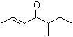 structure of CAS# 81925-81-7, 5-Methyl-2-hepten-4-one;Filbertone