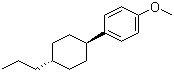 结构式 CAS# 81936-32-5, 1-甲氧基-4-(反式-4-丙基环己基)苯