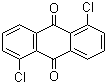 structure of CAS# 82-46-2, 1,5-Dichloroanthraquinone;1,5-Dichloro-9,10-anthraquinone; NSC 13969