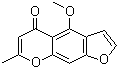结构式 CAS# 82-57-5, 甲氧呋豆素