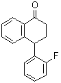 structure of CAS# 82101-34-6, 4-(2-Fluorophenyl)-3,4-dihydro-1(2H)-naphthalenone
