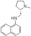 结构式 CAS# 82160-07-4, (S)-1-甲基-2-(1-萘基氨基甲基)吡咯烷