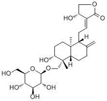 结构式 CAS# 82209-76-5, 穿心莲内酯苷
