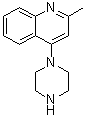 structure of CAS# 82241-22-3, 1-(2-Methylquinolin-4-yl)piperazine
