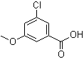 结构式 CAS# 82477-67-6, 3-氯-5-甲氧基苯甲酸