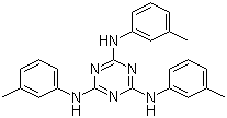 结构式 CAS# 82504-70-9, N,N',N''-三(3-甲基苯基)-1,3,5-三嗪-2,4,6-三胺
