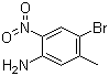 结构式 CAS# 827-32-7, 4-溴-5-甲基-2-硝基苯胺