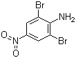 结构式 CAS# 827-94-1, 2,6-二溴-4-硝基苯胺