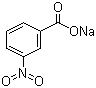 结构式 CAS# 827-95-2, 间硝基苯甲酸钠