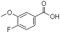 结构式 CAS# 82846-18-2, 4-氟-3-甲氧基苯甲酸