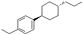 结构式 CAS# 82991-47-7, 反式-1-丙基-4-(4'-乙基苯基)环己烷