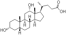 结构式 CAS# 83-44-3, 去氧胆酸
