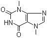 Theobromine molecular structure (CAS 83-67-0)