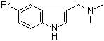 structure of CAS# 830-93-3, 5-Bromogramine;[(5-Bromo-1H-indol-3-yl)methyl]dimethylamine