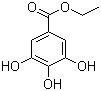 structure of CAS# 831-61-8, Ethyl gallate;3,4,5-Trihydroxybenzoic acid ethyl ester; Ethyl 3,4,5-trihydroxybenzoate; Gallic acid ethyl ester
