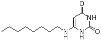 结构式 CAS# 83797-69-7, 6-(辛基氨基)-2,4(1H,3H)-嘧啶二酮