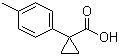 结构式 CAS# 83846-66-6, 1-(4-甲基苯基)-1-环丙甲酸; 1-对甲苯基环丙基甲酸