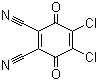 structure of CAS# 84-58-2, 2,3-Dichloro-5,6-dicyano-1,4-benzoquinone;4,5-Dichloro-3,6-dioxo-1,4-cyclohexadiene-1,2-carbonitrile; DDQ