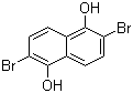 结构式 CAS# 84-59-3, 2,6-二溴萘-1,5-二醇